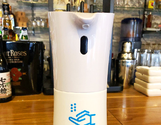 非接触型アルコール消毒器